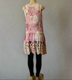 Origami Fuchsia Oversize Lace Vest