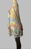 Origami Abstract Sleeveless Lace Tunic