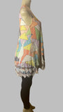 Origami Abstract Sleeveless Lace Tunic
