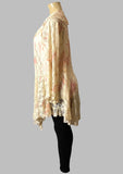 Origami Ivory Multicolor Lace Bell Sleeve Cardigan