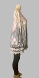 Origami Denim Rose Long Sleeve All Lace Dress