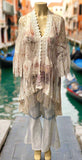 Origami Venice Floral Hi-Lo Cardigan