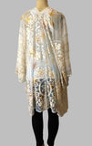 Origami Sky Blue Daisy Kimono