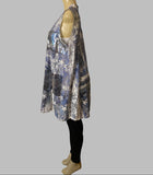 Origami Blue Sequin Lace with Stars Vest