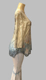 Origami Ivory Multicolor "American Cowgirl" Lace Top