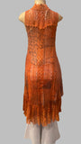 Origami Hi-Lo Lace Rust Vest