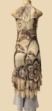 Origami Hi-Lo Lace Natural Flower Vest