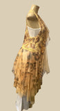Origami Hi-Lo Gold Leopard Lace Vest