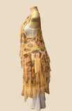 Origami Hi-Lo Gold Leopard Lace Vest