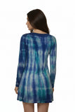 One Soul Collection Teal Blue Tie Dye Tunic Small