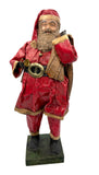 Vintage Handmade Paper Mache Santa Claus Figurine