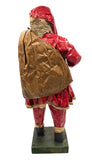 Vintage Handmade Paper Mache Santa Claus Figurine