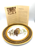 Vintage Pickard China Limited Edition Great Horned Owl Plate #2408