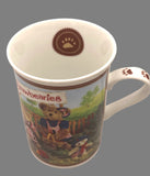 Danbury Mint Vintage Boyds Bear Collector Mugs "Picking Strawbearies"
