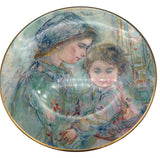 Vintage 1973 Royal Doulton Edna Hibel "Colette and Child"