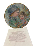 Vintage 1973 Royal Doulton Edna Hibel "Colette and Child"