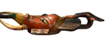Red African Guro Mask From The Ivory Coast