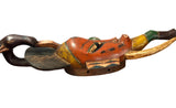 Red African Guro Mask From The Ivory Coast