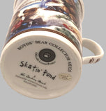 Danbury Mint Vintage Boyds Bear Collector Mugs "Skatin Pond"