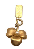 Vintage 12KT Gold Filled Stella 3 Leaf Pearl Pendant