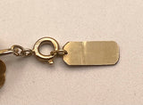Vintage 12KT Gold Filled Stella 3 Leaf Pearl Pendant
