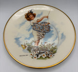 Sarah S. Stilwell Weber Royal Devon 1977 Plate #477 “Springtime Breezes”