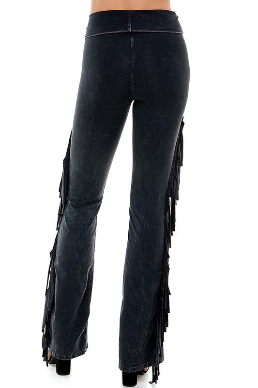 人気商品の中古品・新品・未使用品 T-Party Fold Jalynn's – Pants Fringe Wash Mineral Waist Over パンツ