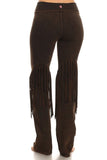 T-Party Western Mineral Wash Fringe & Stone Black