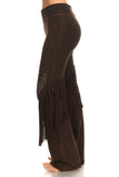 T-Party Western Mineral Wash Fringe & Stone Brown