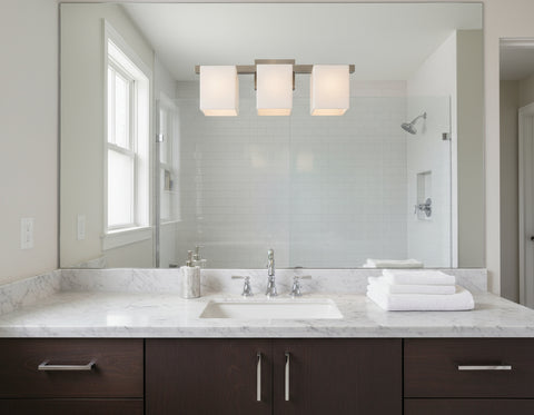 Trans Globe Lighting #22173  Bathroom Vanity Light Brushed Nickel Finish