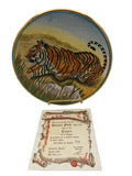 Vintage 1973 Limited Edition "The Tiger" By Artist V. Tiziano Plate #733