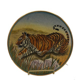 Vintage 1973 Limited Edition "The Tiger" By Artist V. Tiziano Plate #733