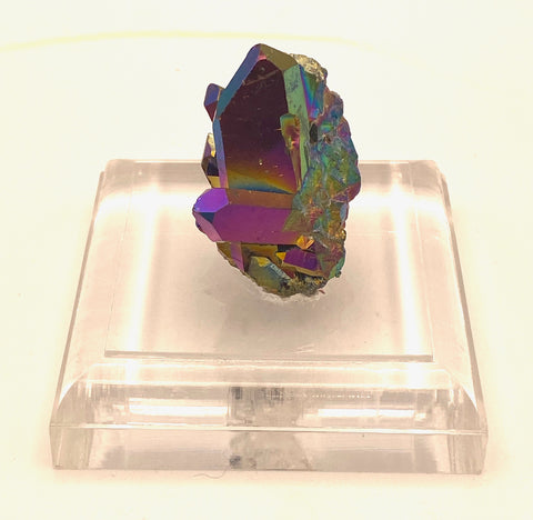 Titanium Quartz Crystal on Lucite