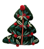 Opalhouse Embroidered Beaded Velvet Christmas Tree Pillow Jungalow Holiday