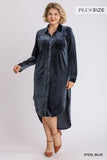 Umgee Plus Size Velvet Dress or Duster