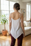 Umgee White Fringe Boho Top