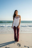 Umgee White Fringe Boho Top