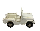 Vintage 1950's White Louis Marx Jeep