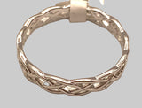 925 Silver Woven Band Size 12