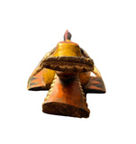 Yellow African Guro Mask From The Ivory Coast