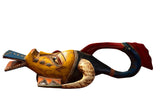 Yellow African Guro Mask From The Ivory Coast