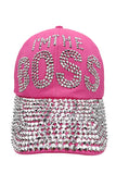 "I'M THE BOSS" Bling Cap