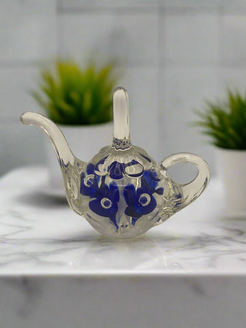 Vintage Joe Rice St. Clair Cobalt Blue Teapot Ring  Holder