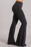 Chatoyant Mineral Wash French Terry Pants Dark Ash Gray