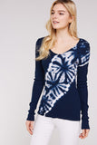 Urban X Navy Blue and White Tie Dye Thermal