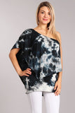 Chatoyant 4 Way Hand Marble Tie Dye Top