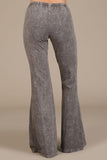 Chatoyant Mineral Wash Bell Bottoms Taupe Gray