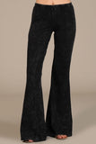 Chatoyant Mineral Wash Bell Bottoms Black