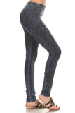 Chatoyant Mineral Wash Legging Charcoal Navy
