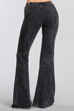 Chatoyant Mineral Wash Bell Bottoms Charcoal Gray
